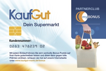 PayBack- Karte eines Supermarktes mit Chip.