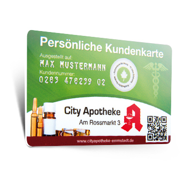 Apothekenkarte mit Barcode