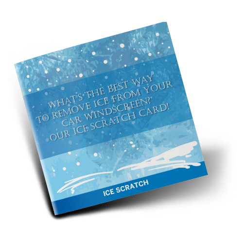 Kartenhüllen zum aufklappen "Ice Scratch"