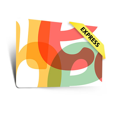 Dünne Plastikkarten Express (0,50 mm)