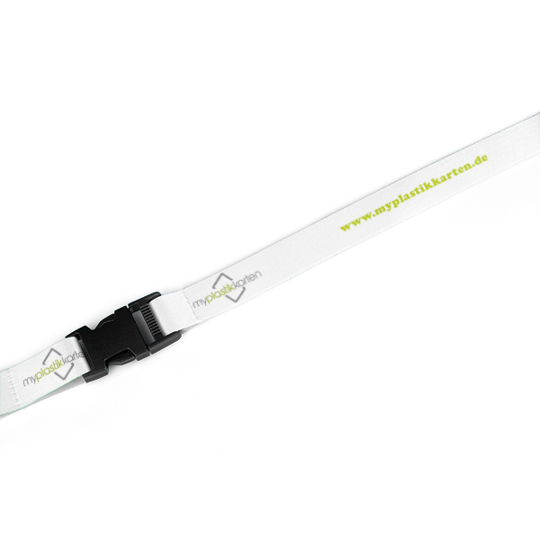 Lanyard (Schlüsselband) mit Standard-Metallkarabiner und Steckschnalle