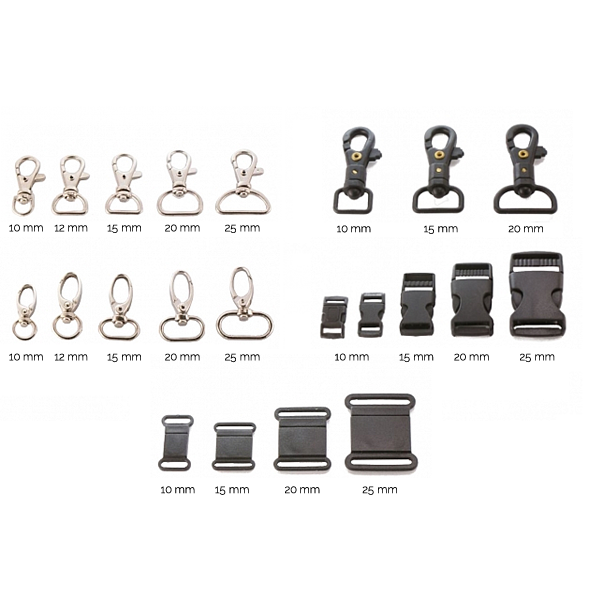 Lanyard (Schlüsselband) mit Standard-Metallkarabiner, Sicherheitsverschluss und Steckschnalle