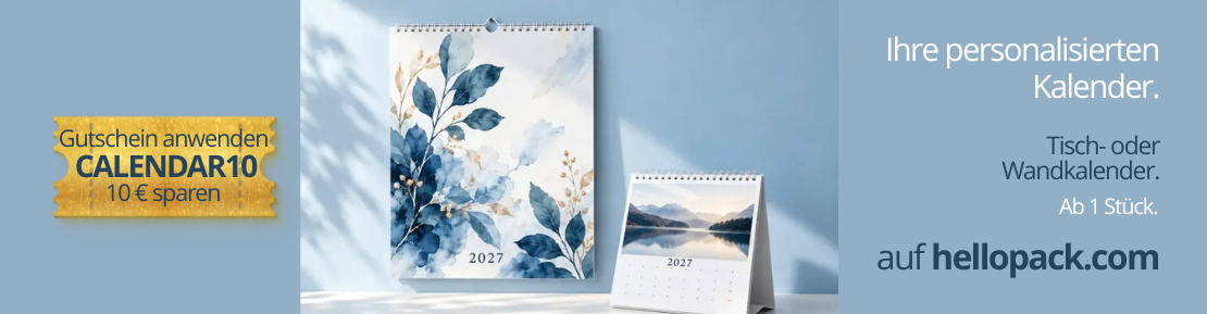 10 € auf Ihre personalisierten Kalender